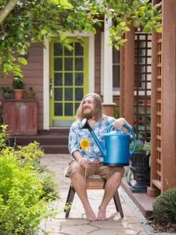 French Blue Watering Can 18 French Blue Watering Can -Outdoor Garden Care Shop 06341 1376 tif