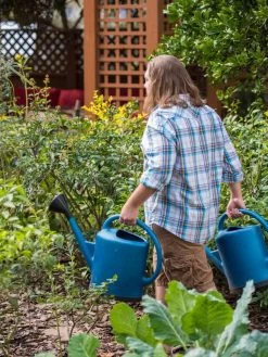 French Blue Watering Can 19 French Blue Watering Can -Outdoor Garden Care Shop 06341 1390 tif