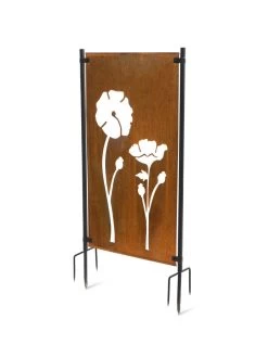 Poppy Corten Steel Screen -Outdoor Garden Care Shop 3 4 crop 8612984 3180
