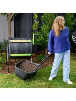 Maze 48 Gallon Compost Tumbler With Cart -Outdoor Garden Care Shop 3 4 crop 8613576 03V