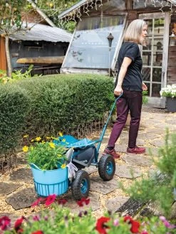 Deluxe Tractor Scoot With Bucket Basket -Outdoor Garden Care Shop 40131 3146 tif