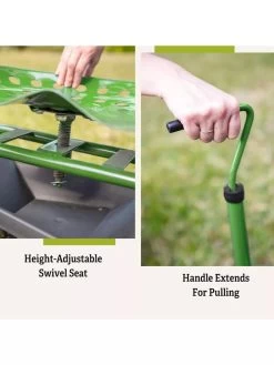 Deluxe Tractor Scoot With Bucket Basket -Outdoor Garden Care Shop 40131 5