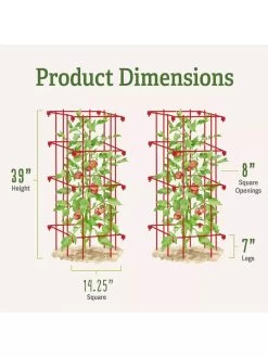 Tomato Cages, Set Of 4 14 Tomato Cages, Set Of 4 -Outdoor Garden Care Shop 8587040 1