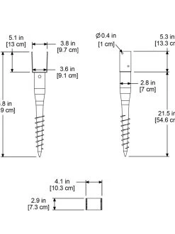 No-Dig Ground Screw For Mailpost 7 No-Dig Ground Screw For Mailpost -Outdoor Garden Care Shop 8587086 02V tif