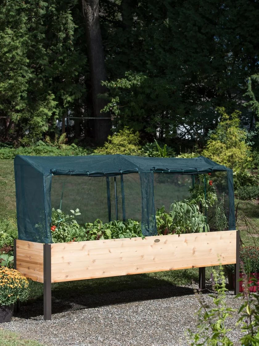 Elevated Planter Box, Frame And 2 Covers Kit, 2' X 8' 4 Elevated Planter Box, Frame And 2 Covers Kit, 2' X 8' - Image 2