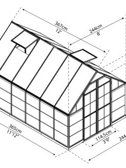 Canopia® By Palram Balance Greenhouse, 8' X 12' -Outdoor Garden Care Shop 8588023 06V jpg