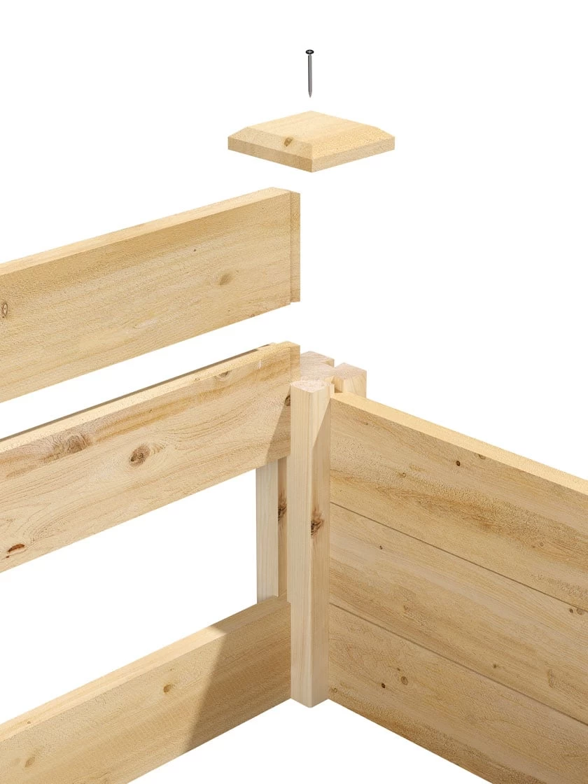 2-Tier Pine Raised Garden Bed, 4'x8' 8 2-Tier Pine Raised Garden Bed, 4'x8' - Image 6