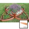 Classic Sienna Versailles Sunburst Raised Garden Bed With 2" Boards