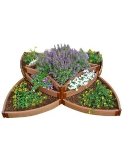 Classic Sienna Versailles Sunburst Raised Garden Bed With 2" Boards -Outdoor Garden Care Shop 8588252 07v
