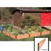 L-Shaped Composite Raised Bed, 12'x12' With 1" Boards -Outdoor Garden Care Shop 8588254 02v sienna composite raised garden bed 1 inch l shaped