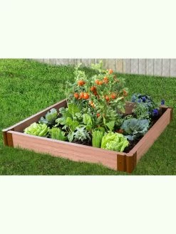 Classic Sienna Composite Raised Bed, 5-1/2" High With 2" Boards -Outdoor Garden Care Shop 8588270 02v