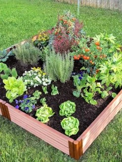 Classic Sienna Composite Raised Bed, 11" High With 2" Board -Outdoor Garden Care Shop 8588280 05V tif