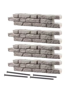 Rock Lock Interlocking Garden System, Straight Sets -Outdoor Garden Care Shop 8588324 01V