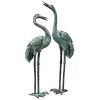 Bronze Crane Statues, Large 1 Bronze Crane Statues, Large -Outdoor Garden Care Shop 8589920 001v
