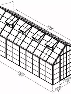 Canopia® By Palram Harmony™ Snap & Grow Greenhouse, 8' -Outdoor Garden Care Shop 8591043 12V jpg