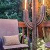 Desert Steel Saguaro Cactus Torches -Outdoor Garden Care Shop 8591451 01V tif