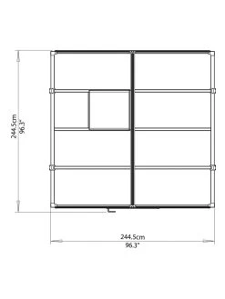 Canopia® By Palram Glory™ Greenhouse, 8' -Outdoor Garden Care Shop 8591547 14v