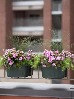 Self-Watering Saddle Railing Planter, 16" -Outdoor Garden Care Shop 8592175GR 2430 tif