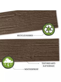 Recycled Rubber Railroad Tie Stepping Stone -Outdoor Garden Care Shop 8594281 3