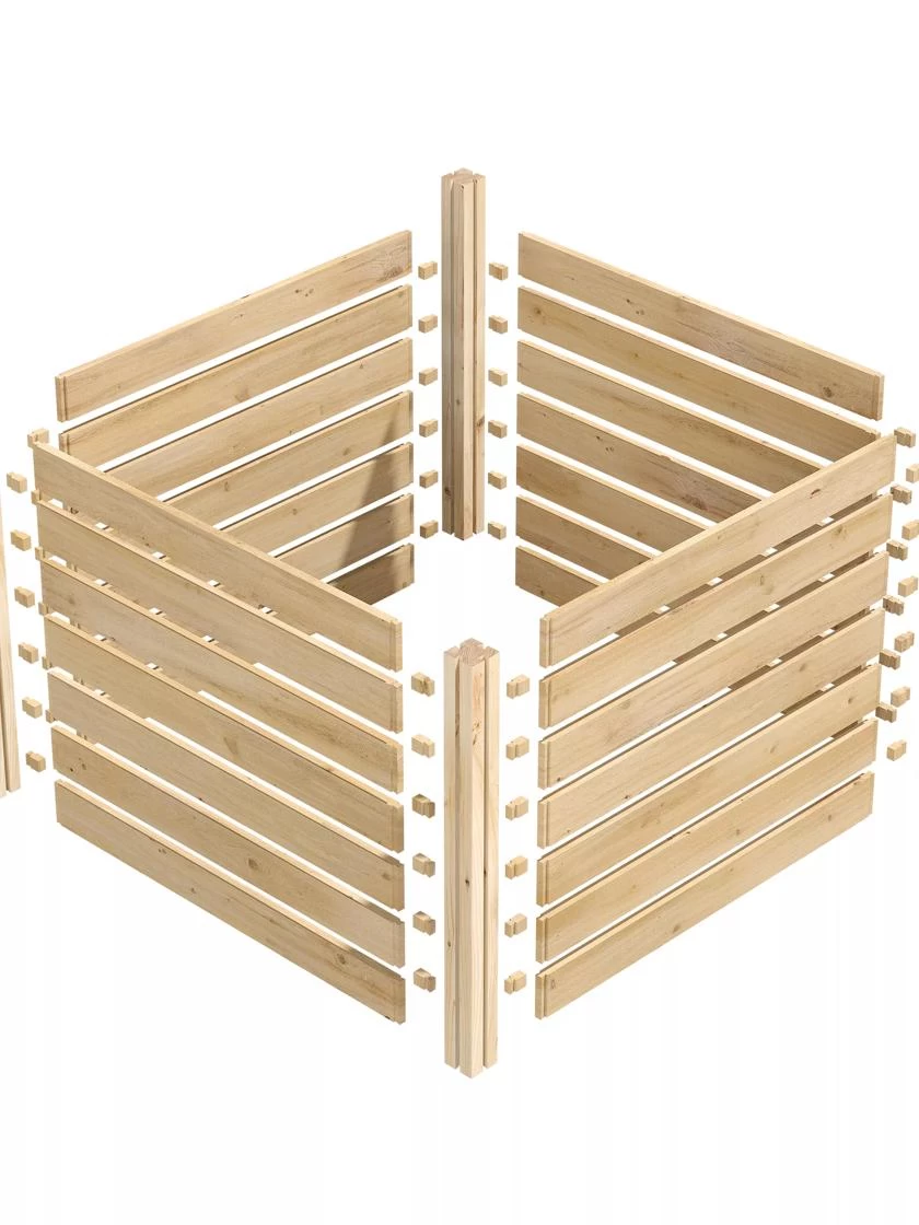 Cedar Wood Composter, 23 Cubic Feet 4 Cedar Wood Composter, 23 Cubic Feet - Image 2