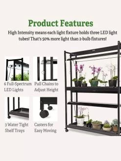LED SunLite® High Intensity 2-Tier Garden 16 LED SunLite® High Intensity 2-Tier Garden -Outdoor Garden Care Shop 8596023 4