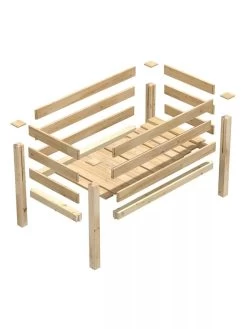 Elevated Cedar Garden Bed, 2' X 4' X 31" -Outdoor Garden Care Shop 8596147 09V 3 4