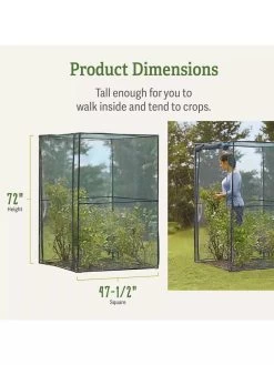 Crop Cage, 4' X 4' -Outdoor Garden Care Shop 8596538 dimensions