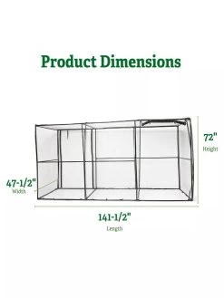 Crop Cage, 4' X 12' -Outdoor Garden Care Shop 8596540 2