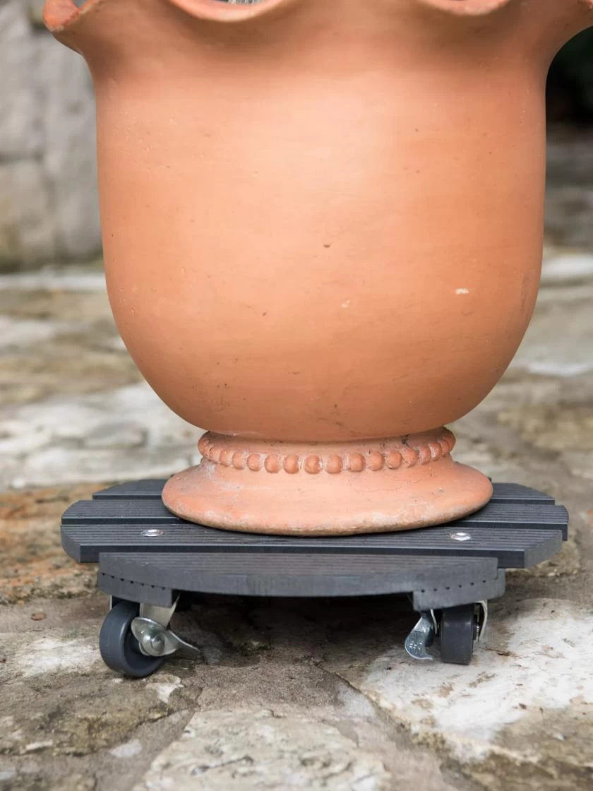 Round Waterproof Planter Caddy, 11-1/2" 4 Round Waterproof Planter Caddy, 11-1/2" - Image 2