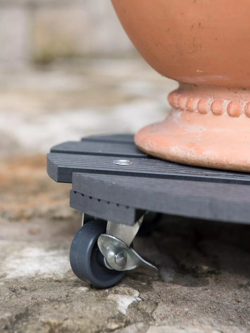 Round Waterproof Planter Caddy, 11-1/2" 3 Round Waterproof Planter Caddy, 11-1/2"