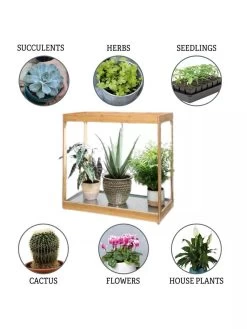 Medium Bamboo LED Grow Light Garden 23 Medium Bamboo LED Grow Light Garden -Outdoor Garden Care Shop 8597883 3