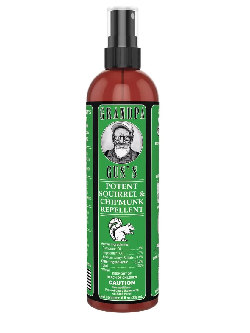 Grandpa Gus's Squirrel And Chipmunk Repellent Spray 3 Grandpa Gus's Squirrel And Chipmunk Repellent Spray