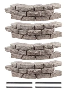 Rock Lock Interlocking Garden System, Curved Sets -Outdoor Garden Care Shop 8598736 01V jpg