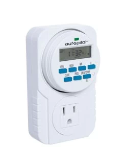 Digital Programmable 7 Day Timer Single Outlet -Outdoor Garden Care Shop 8598884 02v