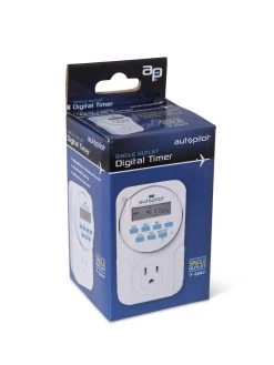 Digital Programmable 7 Day Timer Single Outlet -Outdoor Garden Care Shop 8598884 17673