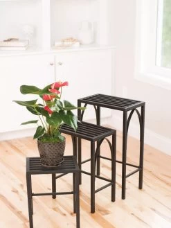 Gothic Arch Nesting Plant Stands, Set Of 3 -Outdoor Garden Care Shop 8599023 14578 tif