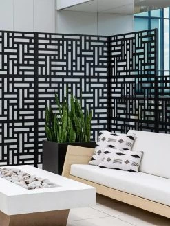 Veradek 3-Panel Privacy Screen Set, Blocks 12 Veradek 3-Panel Privacy Screen Set, Blocks -Outdoor Garden Care Shop 8599185 09V tif