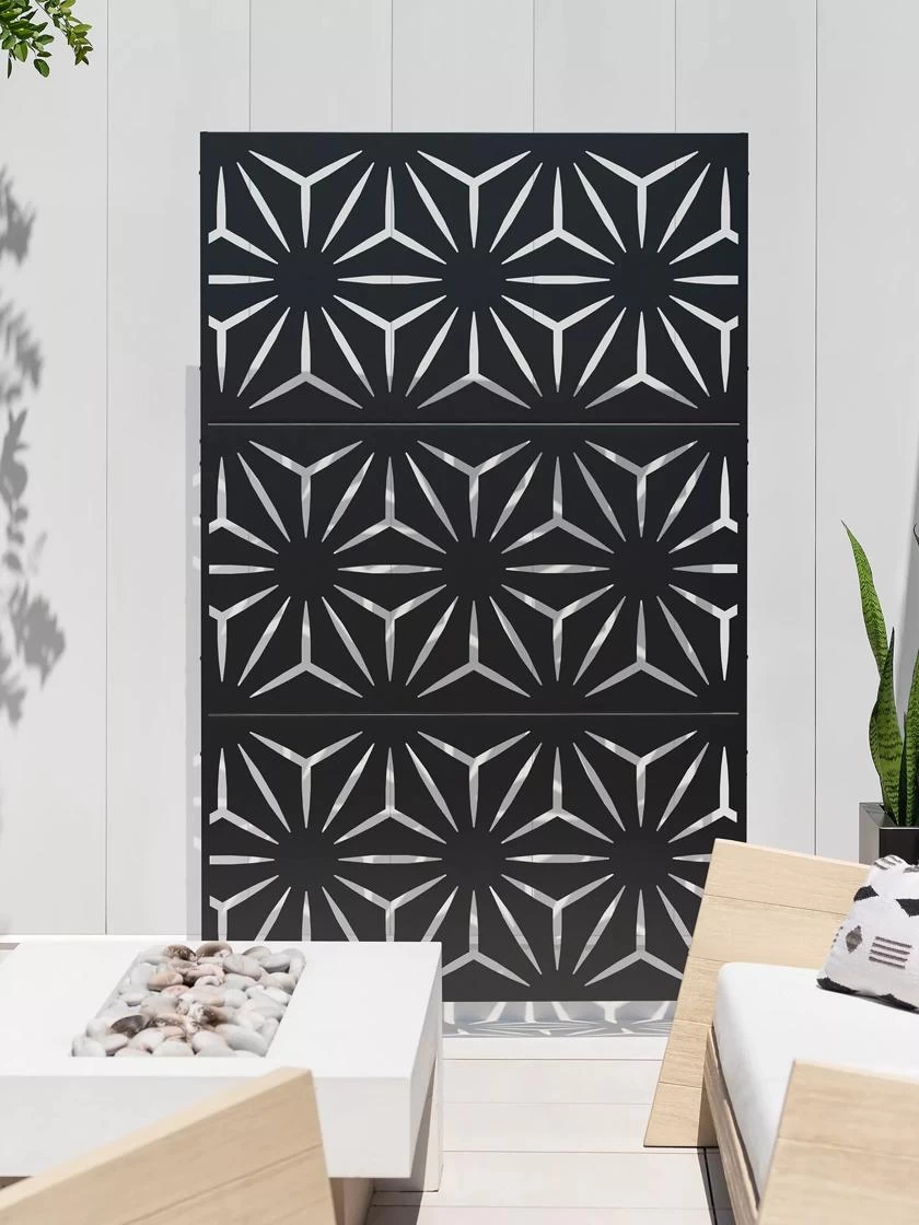 Veradek 3-Panel Privacy Screen Set, Star 3 Veradek 3-Panel Privacy Screen Set, Star