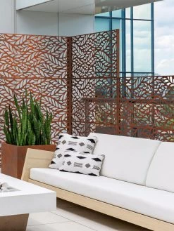 Veradek 2-Panel Privacy Screen Set, Flowleaf 12 Veradek 2-Panel Privacy Screen Set, Flowleaf -Outdoor Garden Care Shop 8599212 06V tif