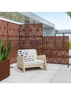 Veradek 2-Panel Privacy Screen Set, Star -Outdoor Garden Care Shop 8599214 05v