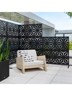 Veradek 2-Panel Privacy Screen Set, Star -Outdoor Garden Care Shop 8599214 09v