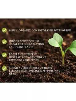 Vermont Compost Company Fort Vee™ Potting Mix, 20 Quarts 12 Vermont Compost Company Fort Vee™ Potting Mix, 20 Quarts -Outdoor Garden Care Shop 8599281 3