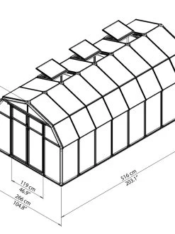 Canopia® By Palram Hobby Gardener Greenhouse, 8' -Outdoor Garden Care Shop 8599333 04V tif