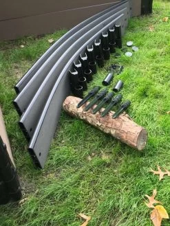 Curved Composite Landscape Edging Kit With 1" Boards -Outdoor Garden Care Shop 8599404 16V tif