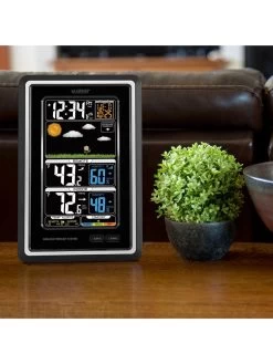 La Crosse Wireless Vertical Color Forecast Station -Outdoor Garden Care Shop 8599462 02v