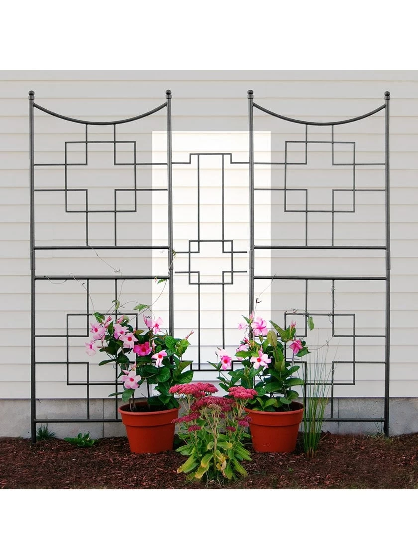 Achla Designs Square-on-Squares Center Link Trellis 4 Achla Designs Square-on-Squares Center Link Trellis - Image 2