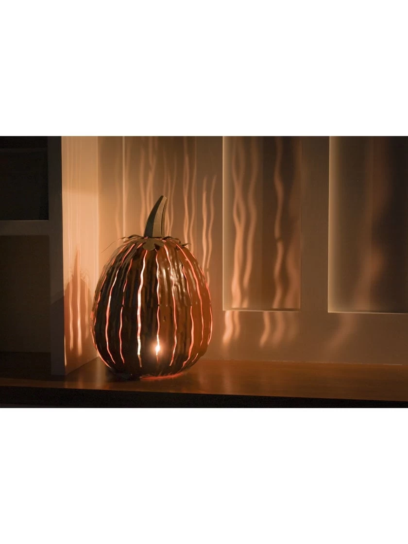 Desert Steel Pumpkin Luminary, Tall 8 Desert Steel Pumpkin Luminary, Tall - Image 6