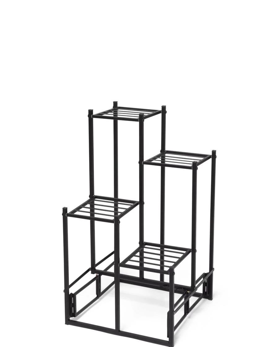 4-Tier Square Foldable Plant Stand 5 4-Tier Square Foldable Plant Stand - Image 3