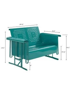Crosley Bates Loveseat Glider 12 Crosley Bates Loveseat Glider -Outdoor Garden Care Shop 8599629 02v