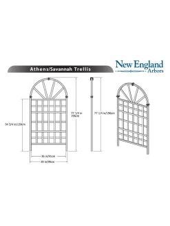 Savannah Composite Vinyl Trellis -Outdoor Garden Care Shop 8599769 03v